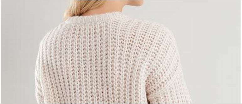 Cable stitch sweater